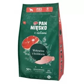  Pan Mięsko száraz marhahús eledel 9 kg
