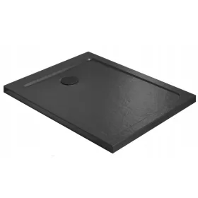   Radaway Doros F Stone fekete téglalap alakú zuhanytálca 150 x 90 cm