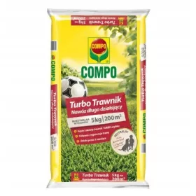    COMPO TURBO LAWN UNIVERZÁLIS TRÁGYA 5KG Gyors és hatékony 200m2-re