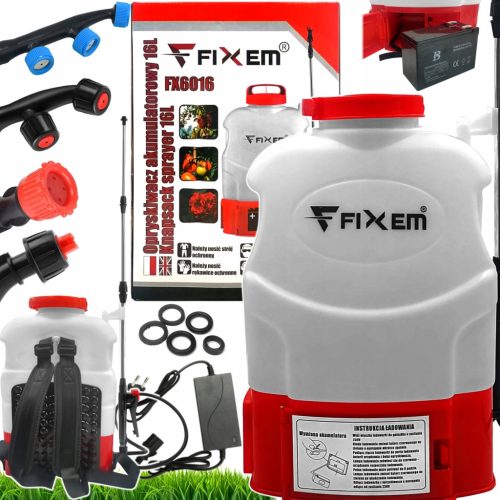  Fixem 16 l-es akkumulátoros permetező