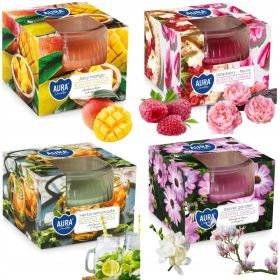   Gyertya - Aura gyógynövényes limonádé paraffinos illatgyertya 1 db + 5 egyéb termék