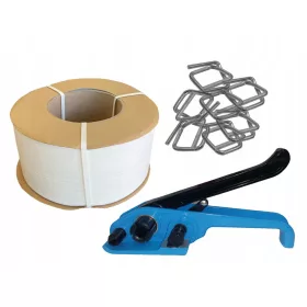   12 mm-es PP SZALAGSZALAG PP SZETT VILLOGÓ RAKLAPFESZÍTŐHEZ