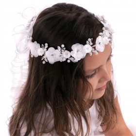    Fehér úrvacsora koszorú kristályokkal, úrvacsora koszorúk úrvacsorával WM51-21