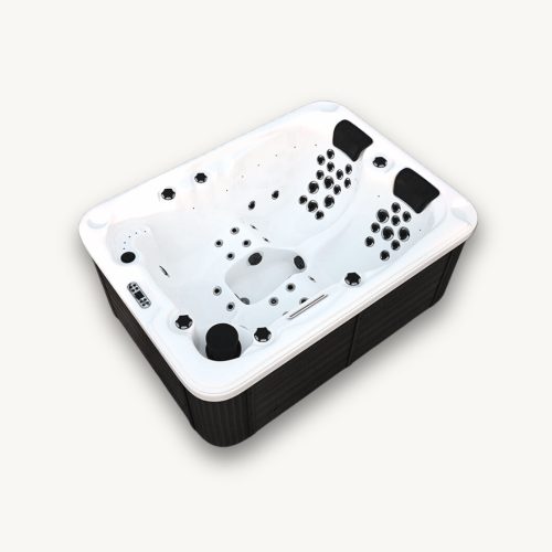 Pezsgőfürdő medence - Home Deluxe merev téglalap alakú hidromasszázs medence, 900 l