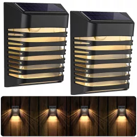    Elegáns fekete kerti fali lámpa beépített 10 W-os LED-forrással