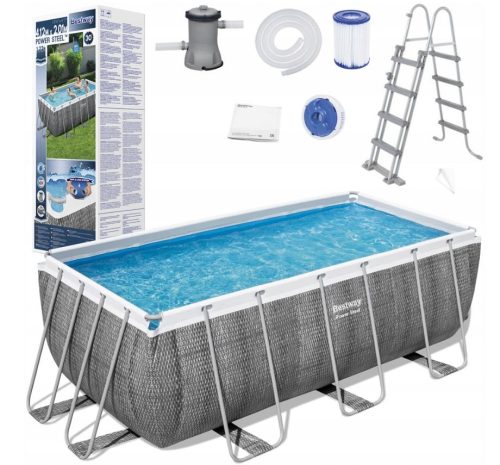 Bestway téglalap alakú medence 412 x 201 cm