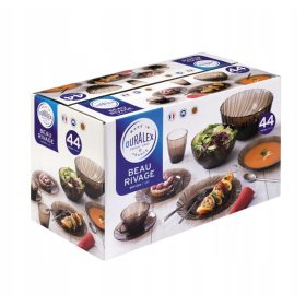   Porcelán edények - Duralex vacsora és kávé felszolgálás, 44 db.