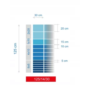   Kerítés háló, drótfonat - ERDŐI KERÍTÉS HÁLÓ 125/14/30 L 50m + SKOBLE Mostostal-Met