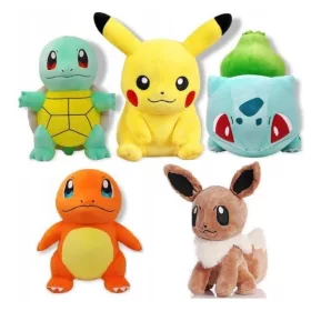    POKEMON PIKACHU MASCOTS plüss JÁTÉK 25 cm-es 5 DB-OS SZETT