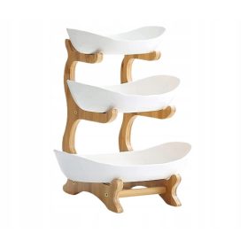   Élelmiszertartó - 3 szintes gyümölcskosár és zöldségállvány