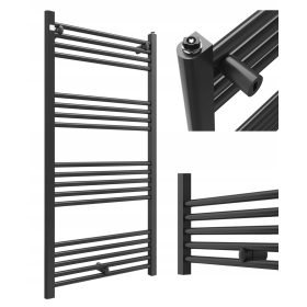   Gránitán vizes fürdőszobai radiátor 551 W 600 x 1200 mm fekete