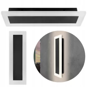  Masterled kerti fali lámpa fehér, fekete, integrált 9 W-os LED forrás