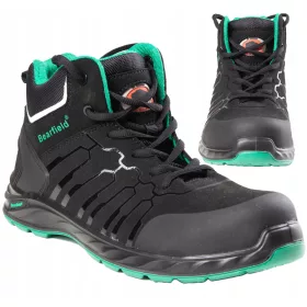  Bearfield munkacipő PRESTON BLACK BOKA KOMPOZIT TELJESÍTMÉNYGÁTLÓVAL 45-ös méret