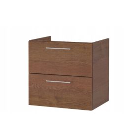    IKEA GODMORGON Mosdószekrény 2 fiókkal, utánzat barna furnér, 60x47x58