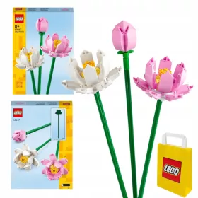    LEGO Creator 40647 Lotus Flowers + LEGO papírzacskó 6315786 sárga 24x8x18 cm