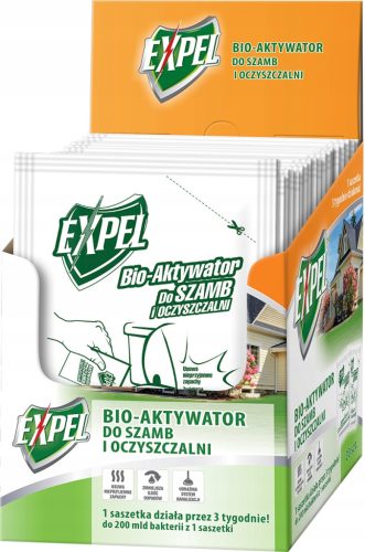  EXPEL BIO-AKTIVÁTOR SZEPTIKU TARTÁLYOKHOZ ÉS KEZELŐÜZEMEKHEZ BAKTÉRIUMOK MŰKÖDIK 3 HÉT 25G