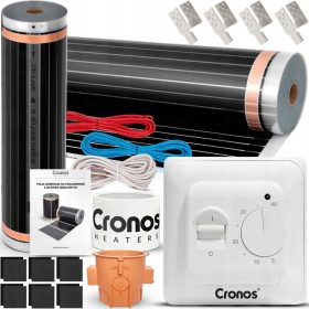   CRONOS INFRAVÖRÖS FŰTŐFÓLIA IR Szőnyeg TERMOSZTÁTTAL 140W/m2 3m2
