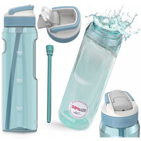    KAMBUKKA Gyermek kulacs szívószállal és kifolyós kulacs 1L