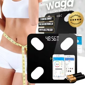   Fürdőszoba mérleg LTC WG110 + MÉRŐ CENTIMÉTER szabó mérőszalag 150cm