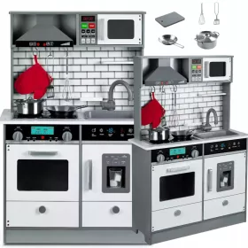    GYERMEKKONYHA FA KIEGÉSZÍTŐK + LED VILÁGÍTÁS EDÉNYEK KIEGÉSZÍTŐKKEL