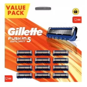    Eredeti patronok Gillette Fusion 5 Sport borotvákhoz, 12 db, nagy kiszerelésben