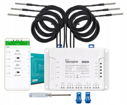 Okos otthoni vezérlő - Sonoff 4CH PRO R3 WiFi kapcsoló