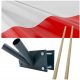  LENGYEL ZÁSZLÓ + ERKÉLYZÁSZLÓ TARTÓ DUPLAS ANTRACIT ERKÉLY KÉSZLET