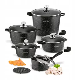   Edénykészletek - Konighoffer Pollo alumínium edénykészlet, 21 db.