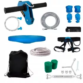   Cipzár gyerekeknek, zsinór a kertbe, kötéles játszótér garnitúra, 24,4 m