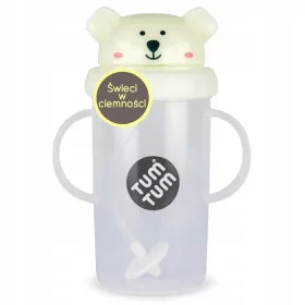    Tum Tum üveg szívószállal gyerekeknek Polar Pete Bear 300 ml
