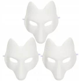 3db Masquerade Blank Mask Fox Mask jelmez