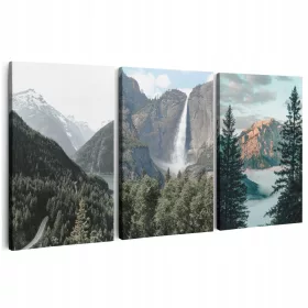   Falfestészet - FESTÉS VÁSZONRA 150 cm **sok kivitel* FALFESTMÉNYEK A NAPPALI HEGYERDŐBE