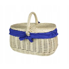  Piknikkosár KoszykiWicker piknik XXL fehérített fonott