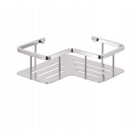 Fürdőszoba polc - Sarokpolc Stella 16.060 7x20 cm ezüst