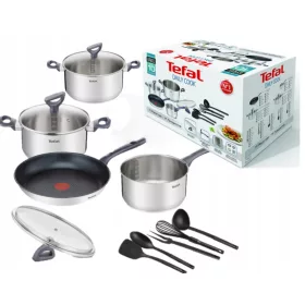   Edénykészletek - Tefal Daily Cook edénykészlet, rozsdamentes acél, 11 db.