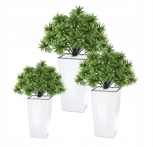  Prosperplast virágcserép 19,5 cm x 19,5 x 37,5 cm átmérő 19,5 cm műanyag fehér + 2 egyéb termék