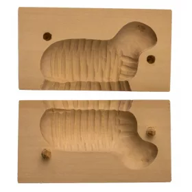   Bárányforma Vajforma BARÁNY 7 x 13cm + Kés fakés vaj és zsír kenéséhez
