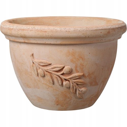 Deroma virágcserép 18 cm x 18 x 15 cm átmérő 18 cm natúr kerámia, terrakotta
