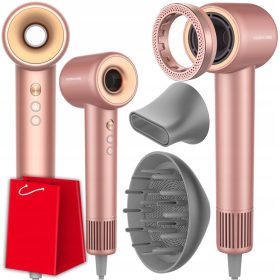    Erőteljes COSHARE EssenceRing SuperFlow1 PRO Hajszárító 1600W ionizáció