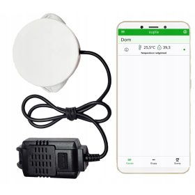   Intelligens otthon érzékelő - NawiSilk hőmérséklet és páratartalom érzékelő SUPLA HŐMÉRSÉKLET ÉS PÁRASÁG ÉRZÉKELŐ WiFi csatlakozás, üzemi hőmérséklet 0°C alatt