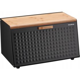   Kenyértartó doboz - Klausberg DIAMOND egyrészes táska, fekete acél