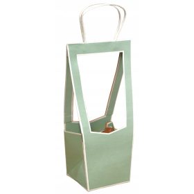   Virág dekoráció - AJÁNDÉK PAPÍRZSÁK MENTA VIRÁG ABLAK 5 DB