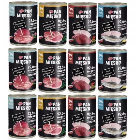  Kutyaeledel ízek keveréke Pan Mięsko 12x400g