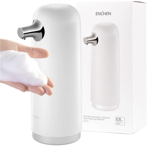 Enchen érintésmentes álló szappanadagoló 330 ml fehér
