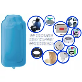 Baslux ovális medence 650 x 310 cm