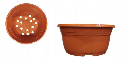  Zoigarden virágcserép 21 cm x 22 x 10,3 cm átmérője 21 cm műanyag árnyalatú barna és bézs, terrakotta
