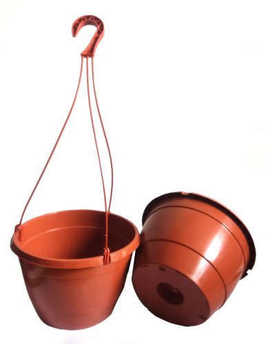  Zoigarden virágcserép 23 cm x 23 x 15 cm átmérője 23 cm műanyag barna és bézs árnyalatok, narancssárga, terrakotta árnyalatok