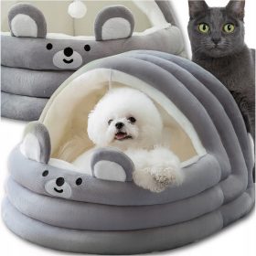    Care Life macskaház, szürke árnyalatai, négyzet, 42 cm x 44 cm x 33 cm