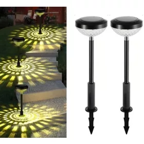  LedClick napelemes lámpa, fekete, 55 cm, 2 db.