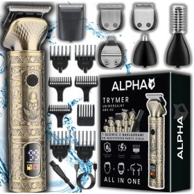    Haj-, szakáll- és testvágó 7 az 1-ben trimmer + Alpha borotva